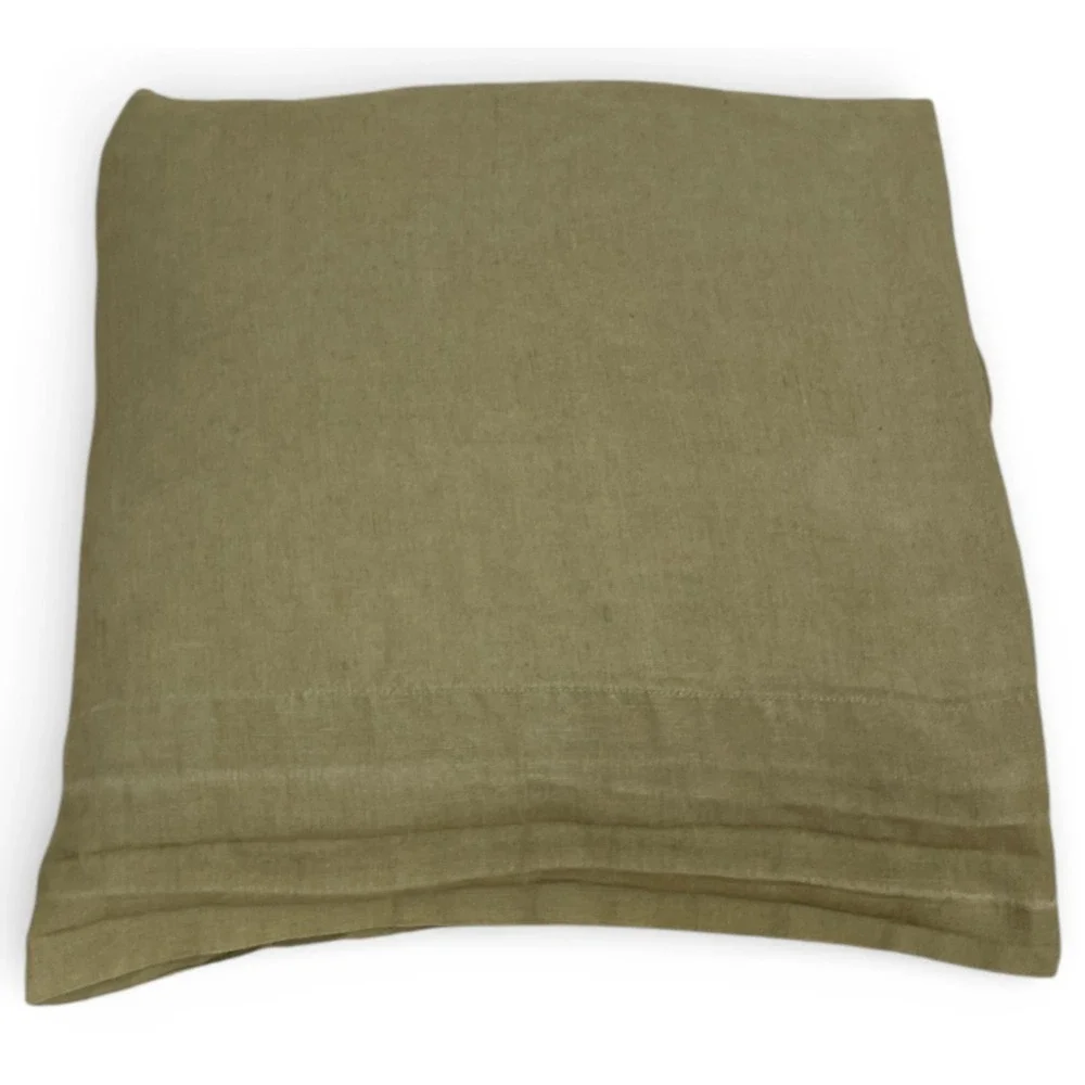 Quince European Linen Sheets Set King Aloe Green